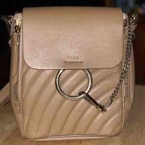 Chloe Small Faye Quilted Leather Backpack